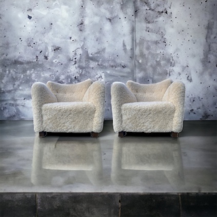 skuldevig, mcm,danish design, shearling,upholstry,sheepskin chair,lambskin , chairs , fh, danish chairs